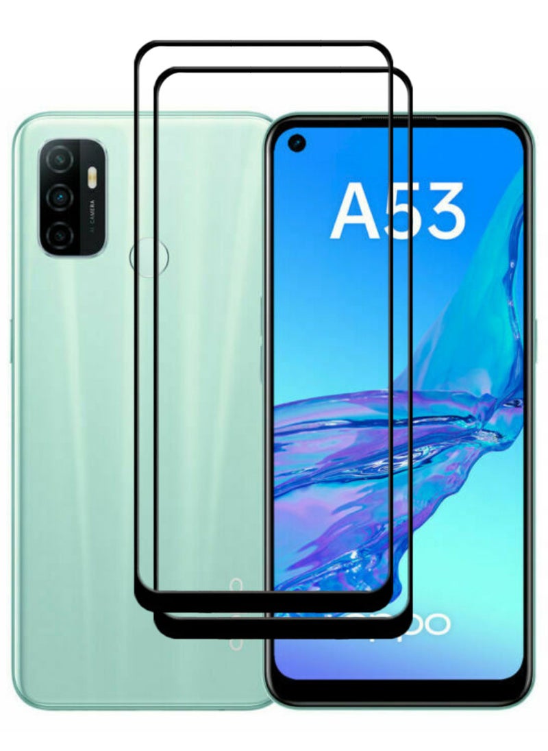 ACLIX 2 Pieces Antistatic ESD Dustproof Premium Quality High Definition Tempered Glass Screen Protector Designed For Oppo A53 - Image 1