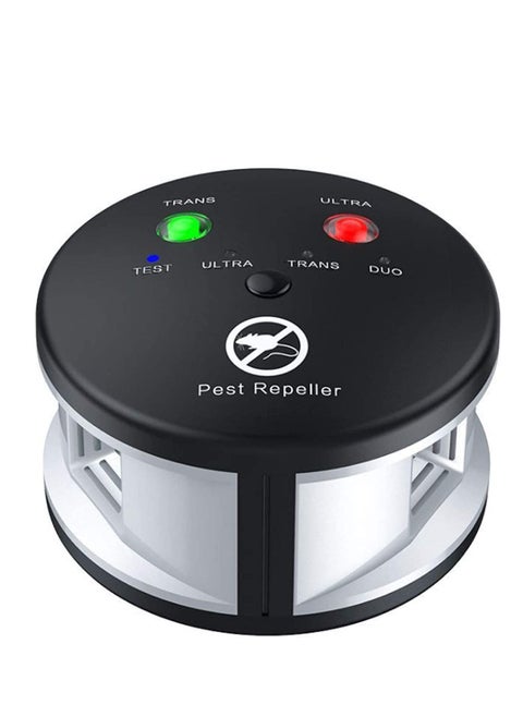 Rodent Repellent Ultrasonic, Squirrel Repellent 360 Degree Mice Deterrent 3 in 1 Pressure Wave Pest Repeller Electronic Mouse Blocker for Squirrels Mice Rats Rodents Indoor Use