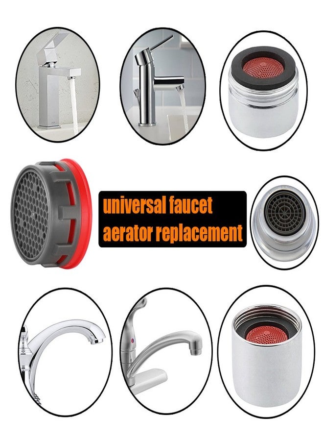JQK Faucet Areator, 2.2 GPM Flow Retrictor Insert Faucet Aerators Replacement Parts Bathroom 3 Pack, FAN22-P3 - Image 3