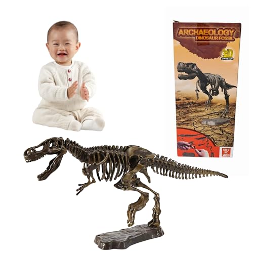 Crackles 3D Dinosaur Puzzle T-Rex Skeleton Model – Tyrannosaurus Rex Fossil Assembly Kit for Kids | Educational STEM Toy, Archaeology Dig & Build Activity Set for Boys & Girls - Image 3
