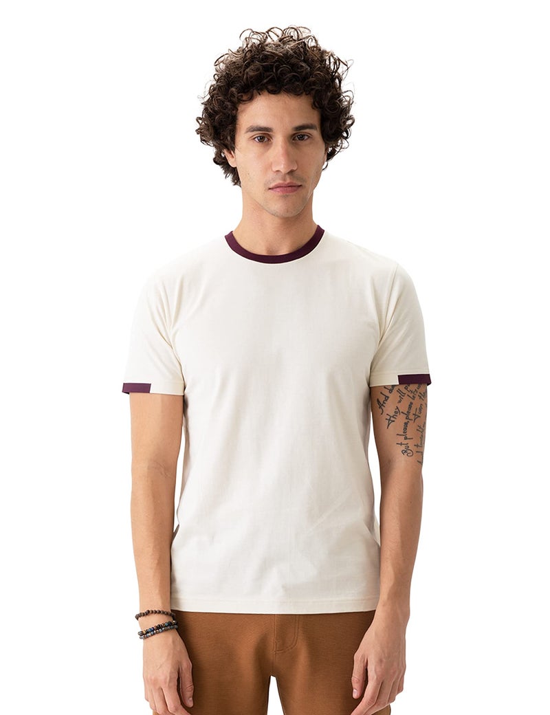 DAMENSCH Men's Regular Fit Tees (Dam-PRIN-TEES-CTW-M_White_M) - Image 1