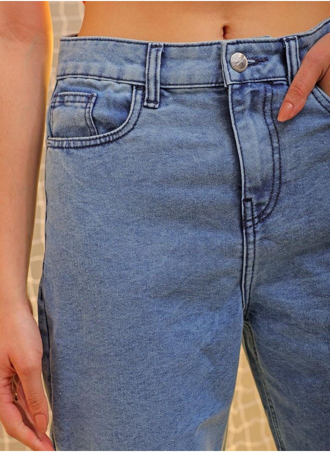 Freehand Women Mom Fit Solid Mid-Rise Jeans  - Image 5