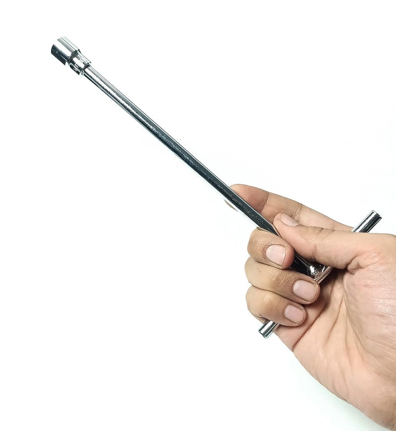 4 NEX T Shaped Handle (8 inch) Wrench Spanner set with 1/4 drive 8mm, 9mm, 10mm and 11mm hex socket set - Image 4
