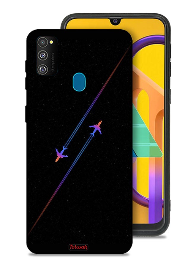 Tolwak Samsung Galaxy M30s Protective Case Cover Airplanes Art - Image 1
