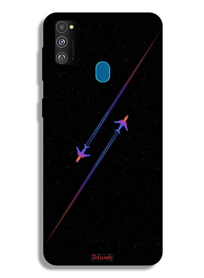 Tolwak Samsung Galaxy M30s Protective Case Cover Airplanes Art - Image 2