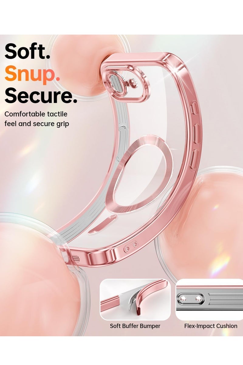 BORTONY iPhone 16e Case Cover Compatible with MagSafe Elegant Anti-Scratch  with Camera Lens Protection Magnetic Cover for iPhone 16e 6.1-inch - Image 3