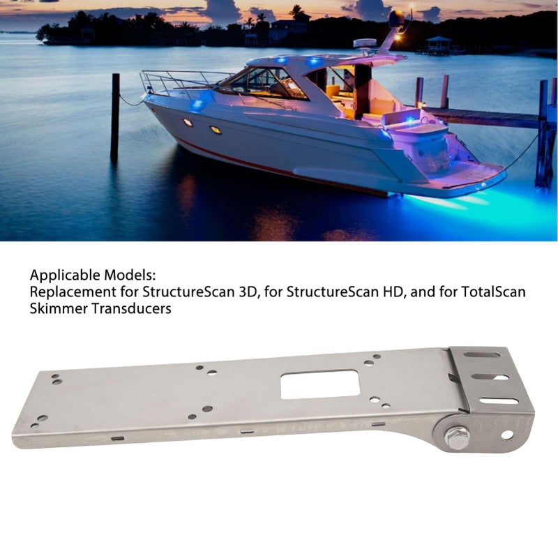 Adjustable Marine Grade Stainless Steel Transducer Mount Bracket Kit Replacement - Image 5