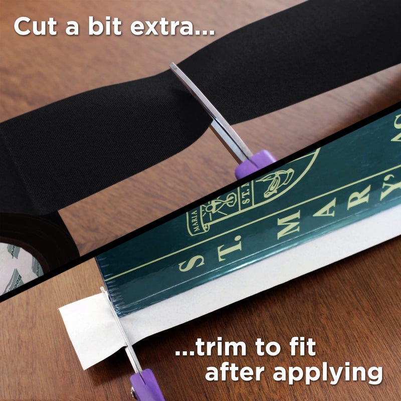 BookGuard Premium Bookbinding Repair Cloth Tape, 5 Yard Roll, 2 inch - Image 3