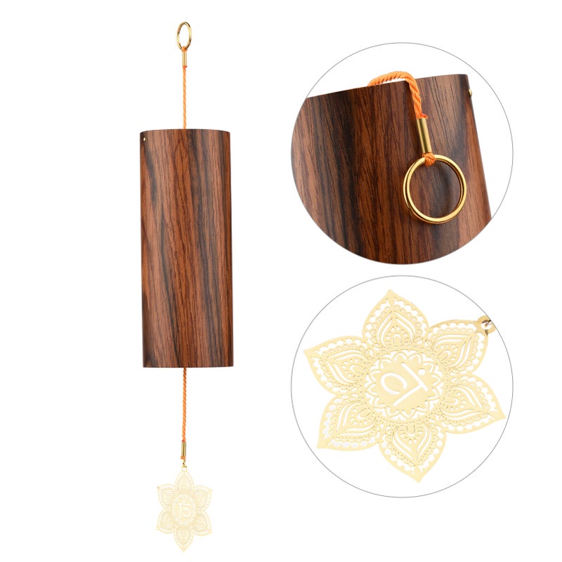 نغامات الشباكرة (Chakra Chimes) نغامات ريح من البامبو الطبيعي نغامات ريح لحارم التأمل نغامات ريح للديكور الخارجي والحديقة والمنطقة الخارجية للمنزل للتأمل والاسترخاء بالطريقة الصينية (Zen) - Image 4