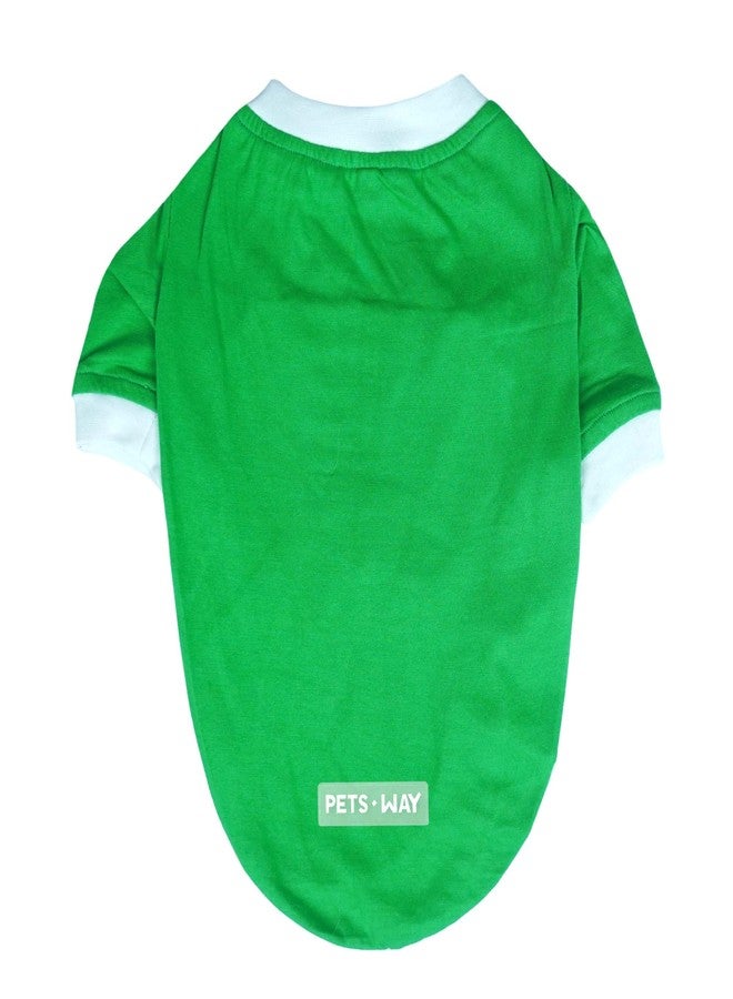تيشيرت Pet's Way This Summer Dive in Stripes - (لون الغابة - مقاس 2XL) للكلاب | تيشيرت مريح ومناسب للحيوانات الأليفة | مقاس 2XL - مثالي لسلالات (بوكسر، إندي، الراعي البلجيكي، البلدغ، الدوبرمان، الدالماتيان) - Image 4