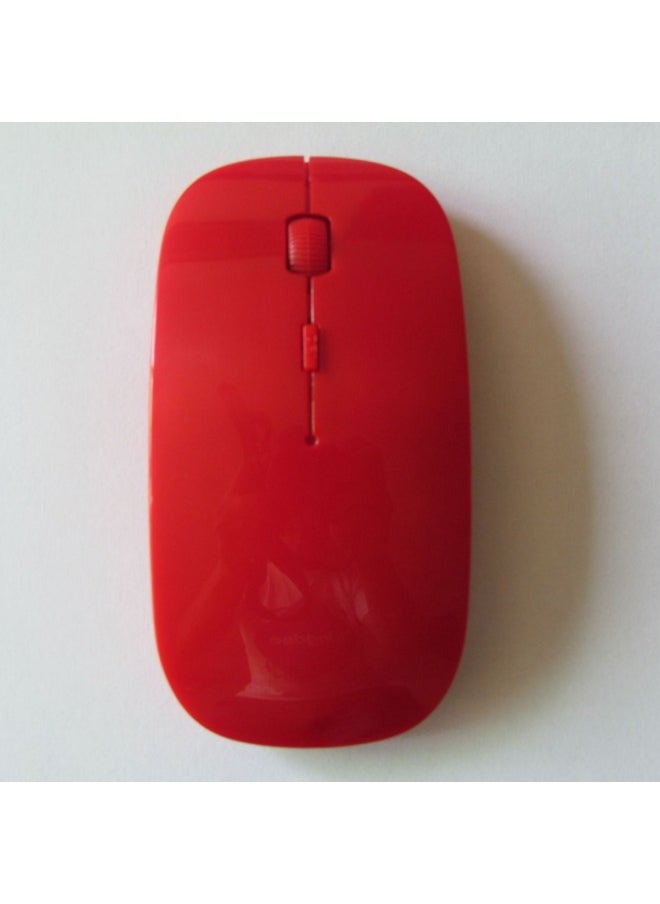 Ultra-thin Fashionable Bluetooth Wireless Optical Mouse 2.4g For Laptop Cputer Digital Cputer/optical Mouse/optical Mouse-Color:2.4g Black With Receiver