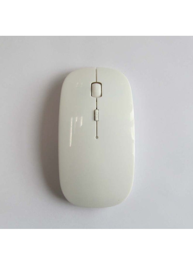 Ultra-thin Fashionable Bluetooth Wireless Optical Mouse 2.4g For Laptop Cputer Digital Cputer/optical Mouse/optical Mouse-Color:2.4g Black With Receiver