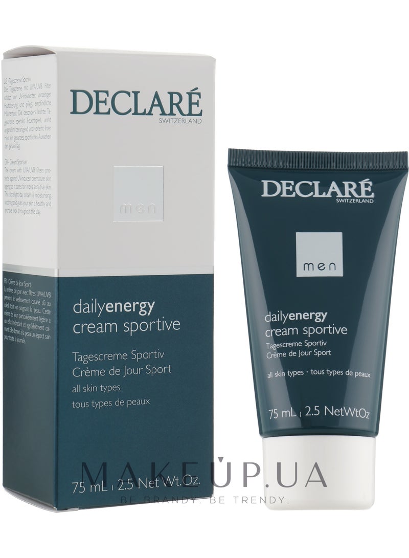 Declare Declaré Men DailyEnergy Cream Sportive 75ml - Image 2