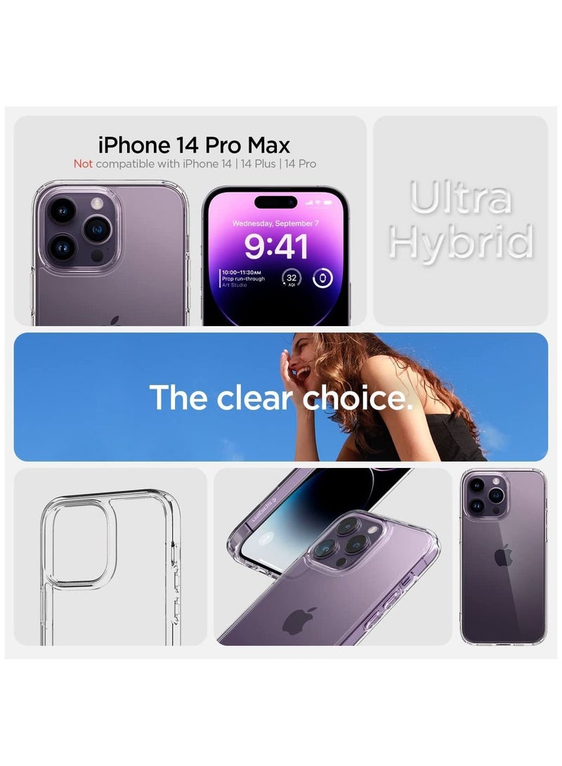 Spigen for Apple iPhone 14 Pro (2022) Ultra Hybrid Case Designed - Crystal Clear - Image 5