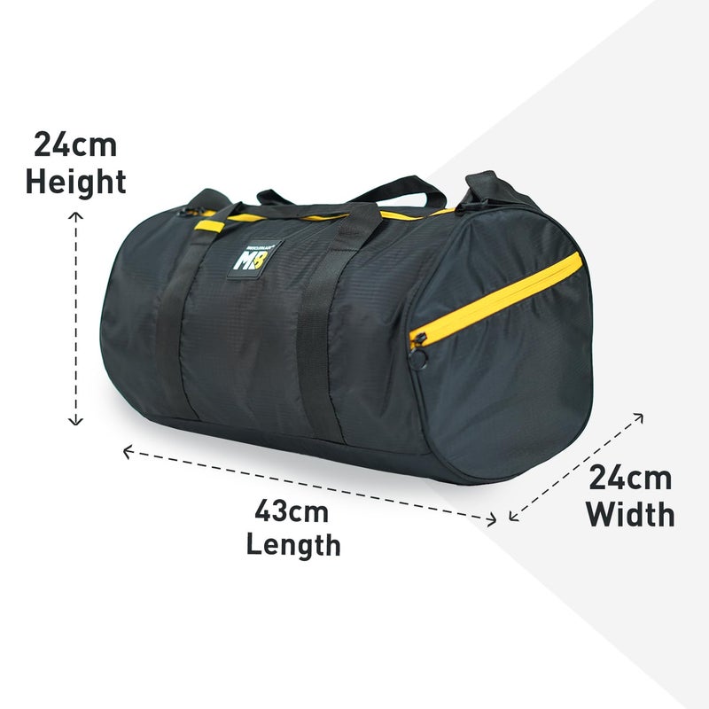 MUSCLEBLAZE Gym Duffle Bag (Black, 30L) | for Women and Men | Sports Bag - Image 3