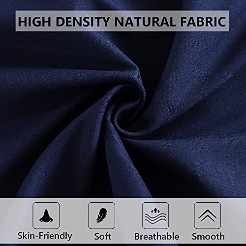 ELNIDO QUEEN Body Pillow with Pillowcase - Soft Long Bed Pillow for Adults - Breathable Full Body Pillow Insert for Sleeping, 20x54inches, Navy Blue - Image 5