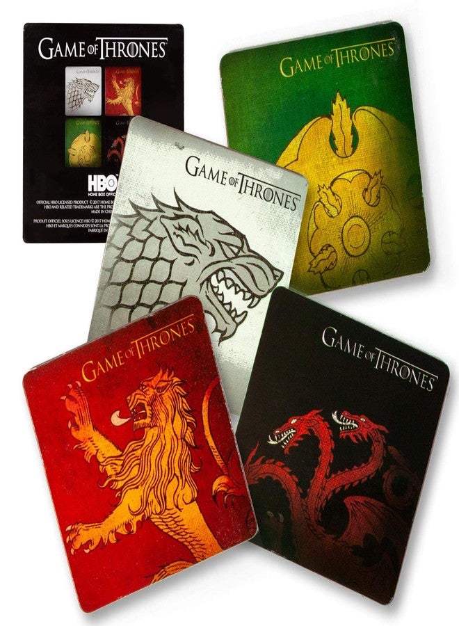 Game Of Thrones Coasters | Nerd Block Exclusive Drink Coaster Pads Featuring Game Of Thrones House Emblems | Set Of 4 - Image 1