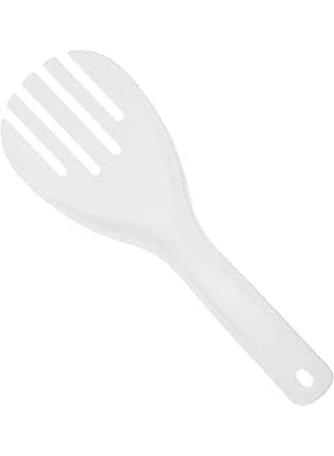 Thickened Plastic Rice Spoon Set Of 2 Large White Kitchen Serving Scoop For Home Hotel Restaurant - Image 1