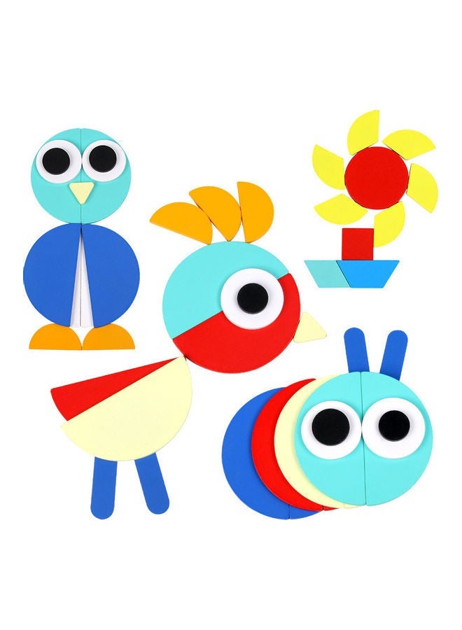 NIBEMINENT 160-Piece Wooden Tangram Puzzle Set - Image 5