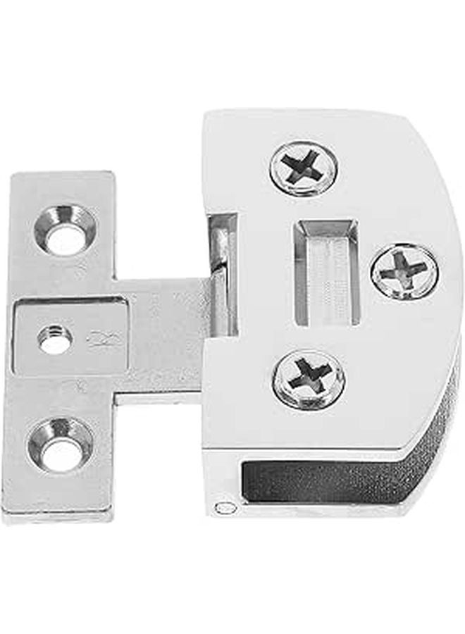 Heavy Duty Glass Door Hinge Clip Stainless Steel Replacement Hardware For Cabinet Shower And Display - Image 1