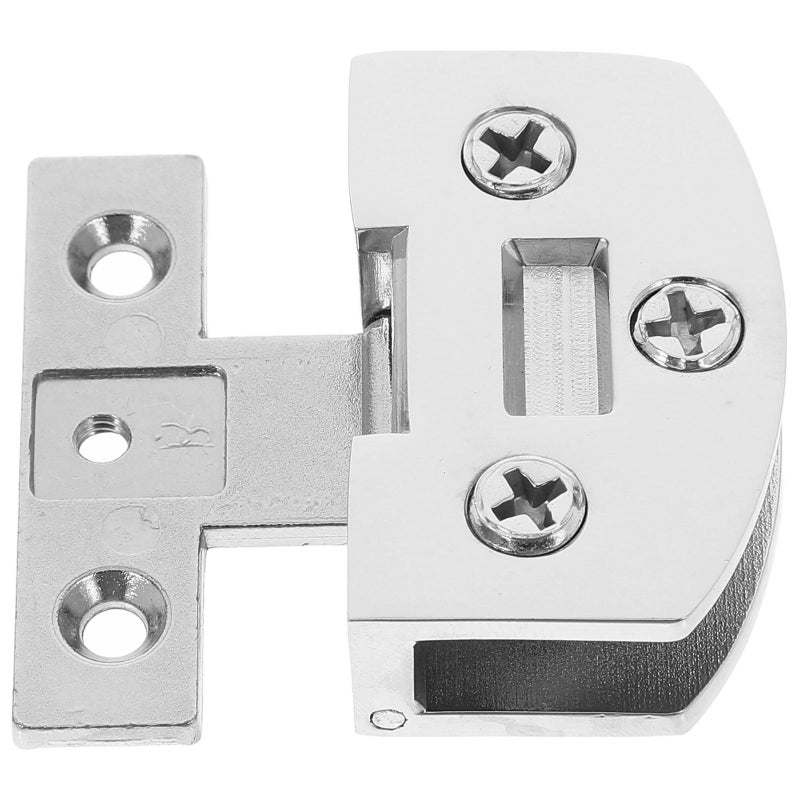 Heavy Duty Glass Door Hinge Clip Stainless Steel Replacement Hardware For Cabinet Shower And Display - Image 2