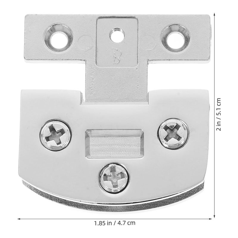 Heavy Duty Glass Door Hinge Clip Stainless Steel Replacement Hardware For Cabinet Shower And Display - Image 3