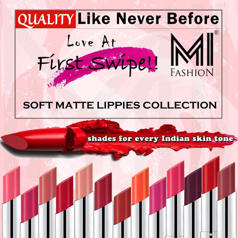 MI Fashion Made in India Lipstick Combo Offers 100 Veg Long Lasting Magenta Liquid Matte Lipstick Magenta Creamy Matte Lipstick - Image 4