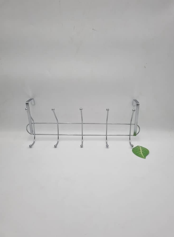 Stainless steel door hooks with 10 sections for hanging clothes, hats, robes, coats, wallets, towels and keys 
