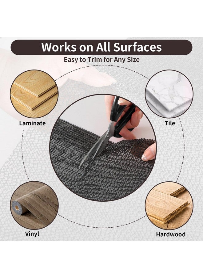 PureFit 8x10 Rug Pad Gripper for Hardwood Tile Floors Carpet, Anti Slip Rug Grips, Dual Dense Non Slip Rug Pads Mats - Image 5
