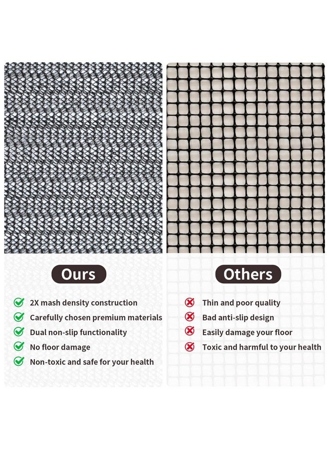 PureFit 8x10 Rug Pad Gripper for Hardwood Tile Floors Carpet, Anti Slip Rug Grips, Dual Dense Non Slip Rug Pads Mats - Image 4