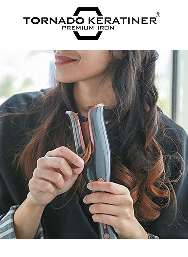 Tornado Keratiner Professional Hair Curler  Black/Rose Gold 660g - Image 4