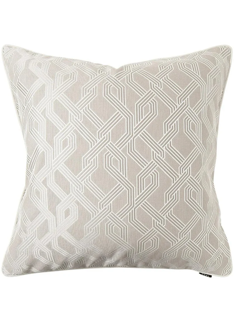 KNOT HOME Cushion Elena Bianca (with filler) Pillow Knot Home Cover Set for Modern Sofa Contemporary Living Room Bedroom and Office Soft Washable