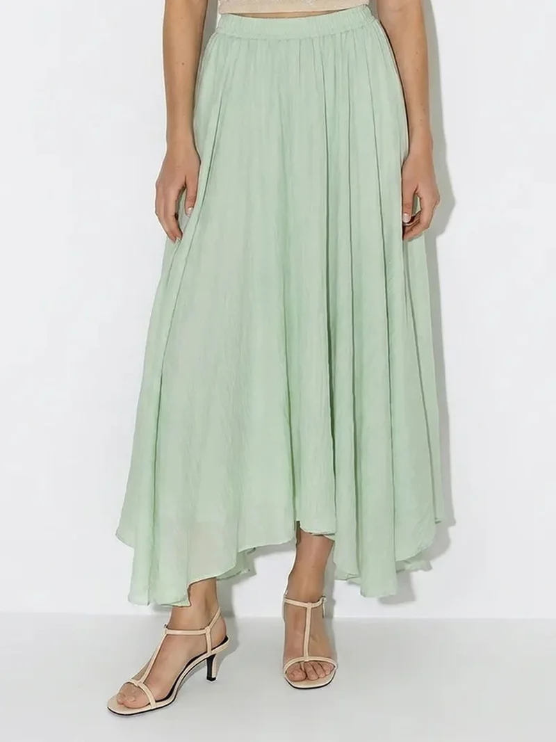 بيانكو لوتشي LUCCI High-Waist Maxi A-Line Skirt
