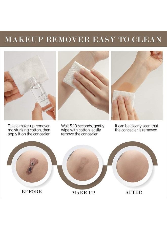 GLOSSIVA - Tattoo Concealer - Skin Concealer - Waterproof - For Dark Spots, Scars, Vitiligo, And More - Tattoo Cover-Up Makeup - Use on Body, For Legs, for Men and Women (248.9g) - Image 1
