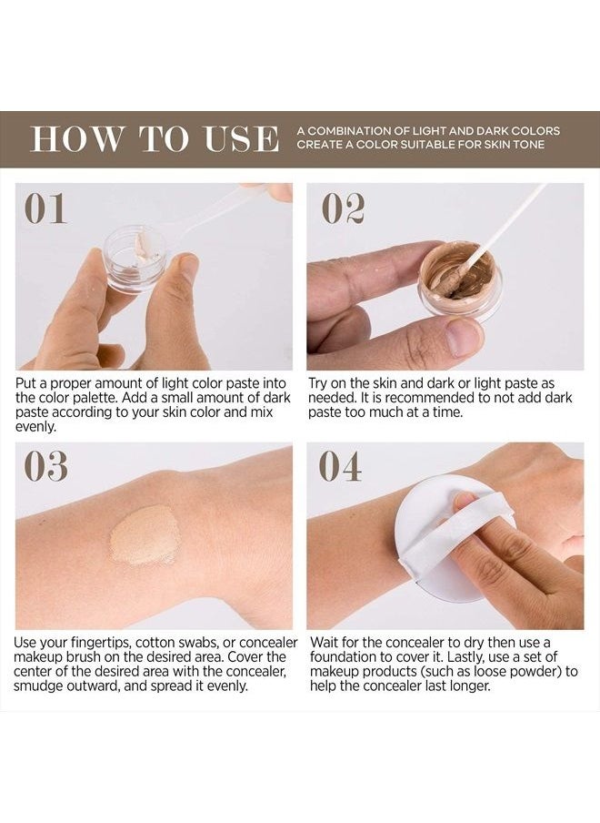 GLOSSIVA - Tattoo Concealer - Skin Concealer - Waterproof - For Dark Spots, Scars, Vitiligo, And More - Tattoo Cover-Up Makeup - Use on Body, For Legs, for Men and Women (248.9g) - Image 1