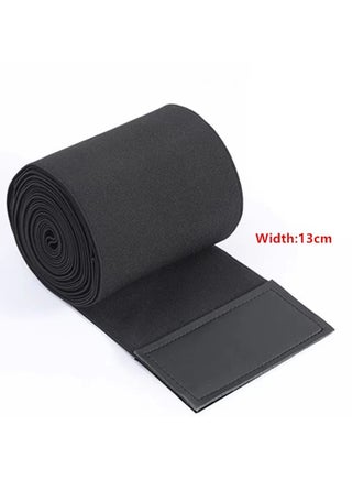 Women Slimming Tummy Wrap Belt, Adjustable Comfortable Back Braces for Lower Back Pain Relief (Black) - view 5
