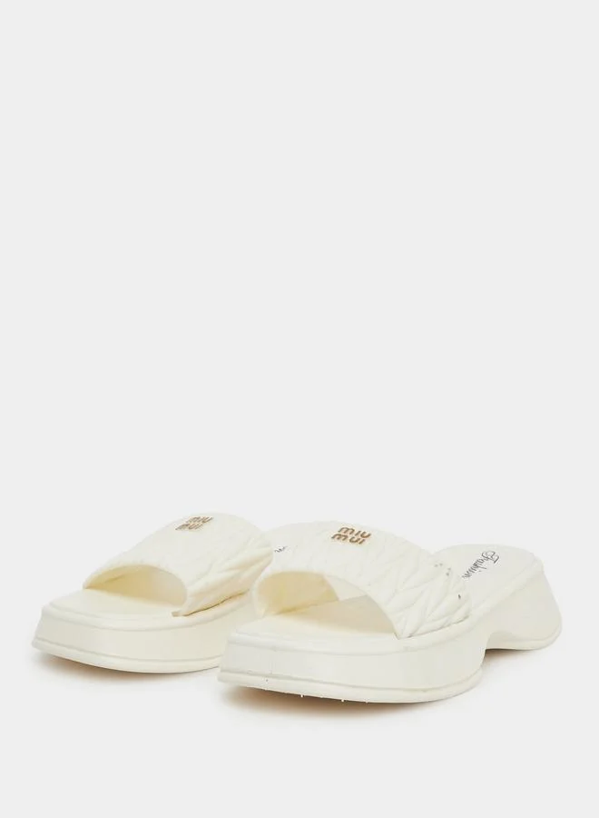 Take Two Take Two Textured Slip-On Flat Sandals
