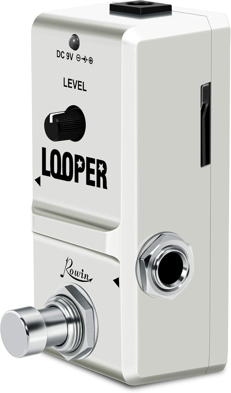 Rowin Nano Looper Electric Guitar Effect Pedal with 8G SD Card of 10 Minutes of Looping Unlimited Overdubs - Image 2