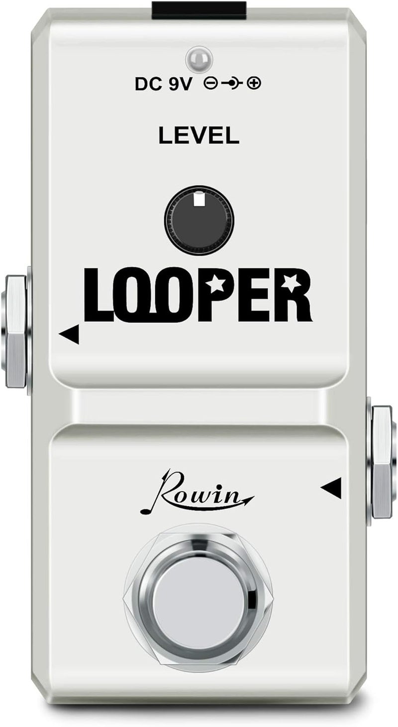 Rowin Nano Looper Electric Guitar Effect Pedal with 8G SD Card of 10 Minutes of Looping Unlimited Overdubs - Image 1
