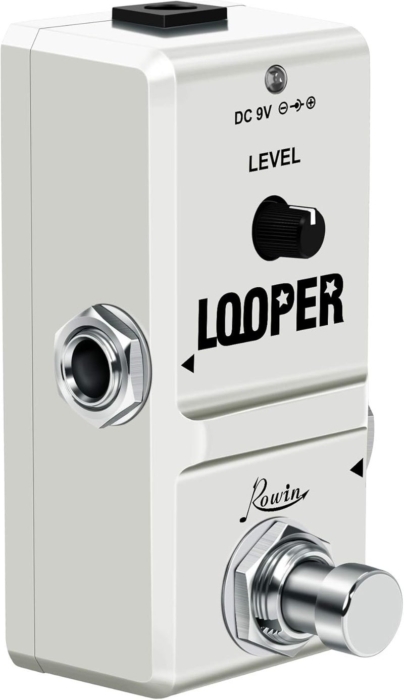Rowin Nano Looper Electric Guitar Effect Pedal with 8G SD Card of 10 Minutes of Looping Unlimited Overdubs - Image 3