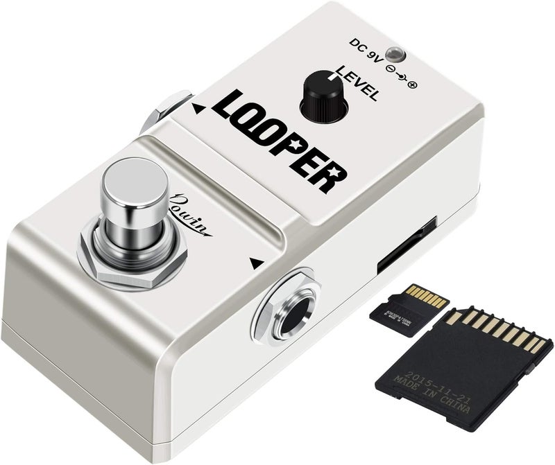 Rowin Nano Looper Electric Guitar Effect Pedal with 8G SD Card of 10 Minutes of Looping Unlimited Overdubs - Image 5