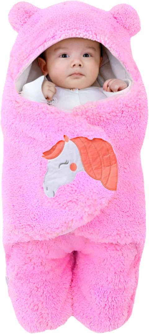 BRANDONN Baby Blanket Newborn Gift Pack of Swaddle Wrapper, 0-9 Months, Length 68 cm x Width 68 cm - Image 2