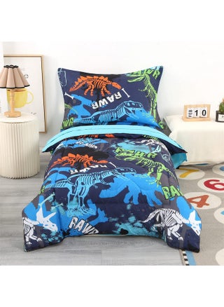 Dinosaur Toddler Bedding Sets For Boys And Girls Premium 4 Piece Dinosaur Skeleton Toddler Bed Set Blue Super Soft And Comfortable For Toddler - pzsku/Z8B7284CD1543A8D9FDD7Z/45/_/1724412665/ae6dfa4f-fd19-4e47-b43b-9dbd8ebd1277