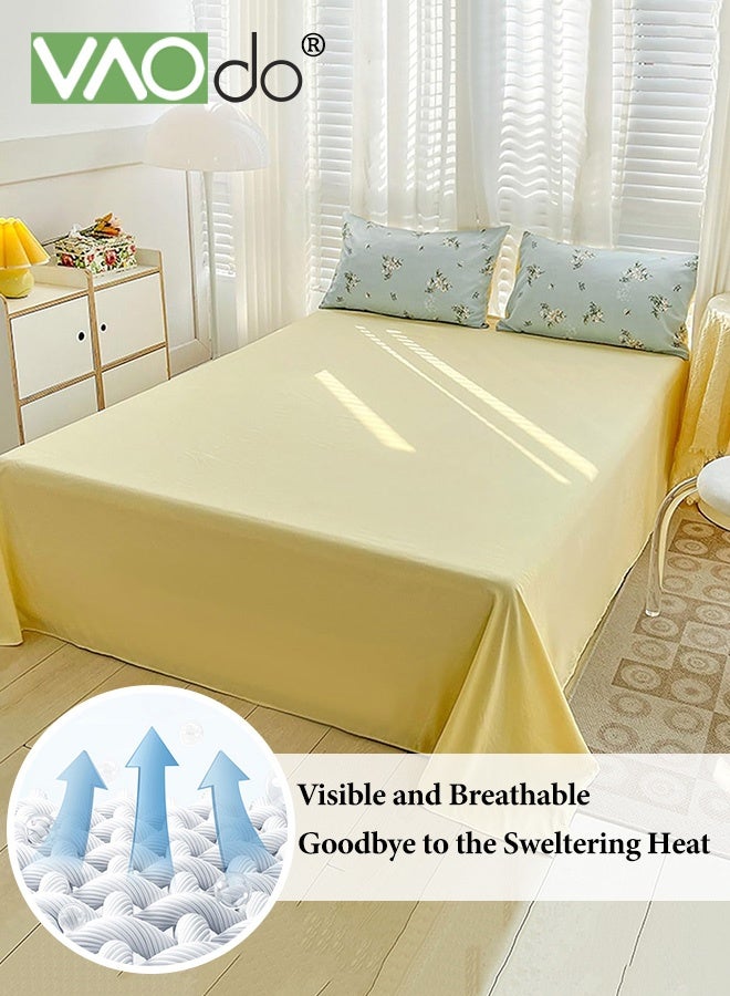 VAOdo 4PCS Bedding Sheet Set, Soft Microfiber -Shrinkage and Fade Resistant Comforter Set, Skin Friendly Bedding Set, Including Fitted Sheet Duvet Cover and 2 Pillows Comforter Sets 200*230CM - Image 3