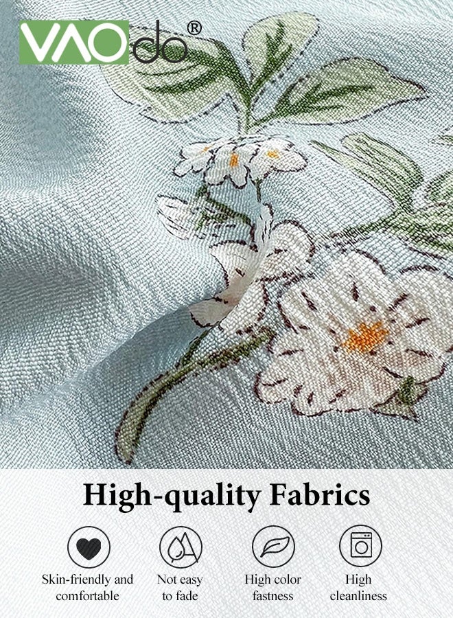 VAOdo 4PCS Bedding Sheet Set, Soft Microfiber -Shrinkage and Fade Resistant Comforter Set, Skin Friendly Bedding Set, Including Fitted Sheet Duvet Cover and 2 Pillows Comforter Sets 200*230CM - Image 4