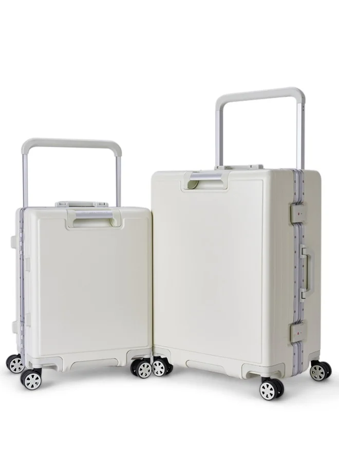 LIMRA Travel Bags From Limra Made Of PC , Consisting of Two Pieces , Size 21"-25" Inches, off White Color