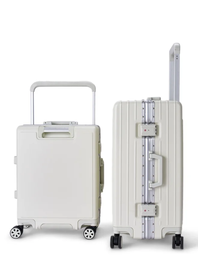 LIMRA Travel Bags From Limra Made Of PC , Consisting of Two Pieces , Size 21"-25" Inches, off White Color