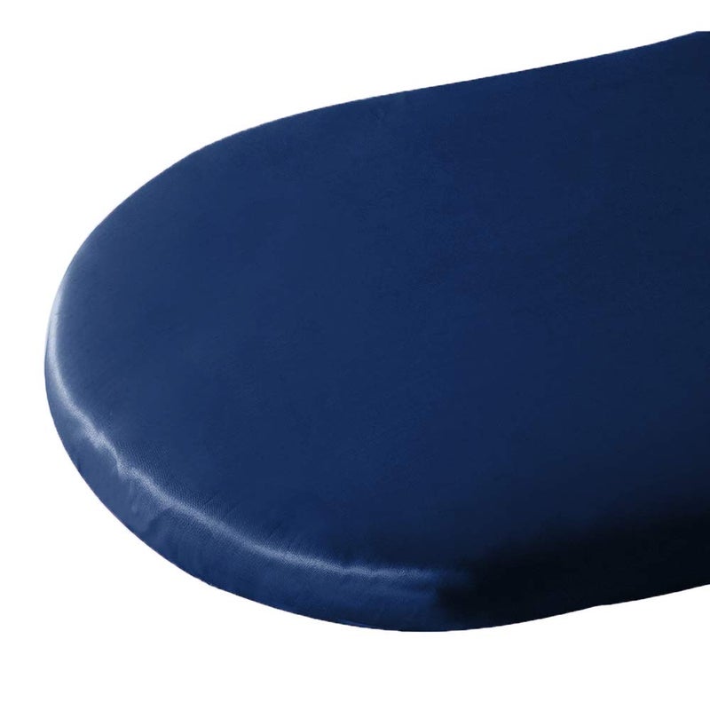 Pro Goleem Satin Bassinet Sheet Great for Baby Hair Soft Silk Feeling Sheet for Cradle or Bassinet Pad＆Mattress for Girls Gift for Newborn and Infant Navy Blue - Image 2