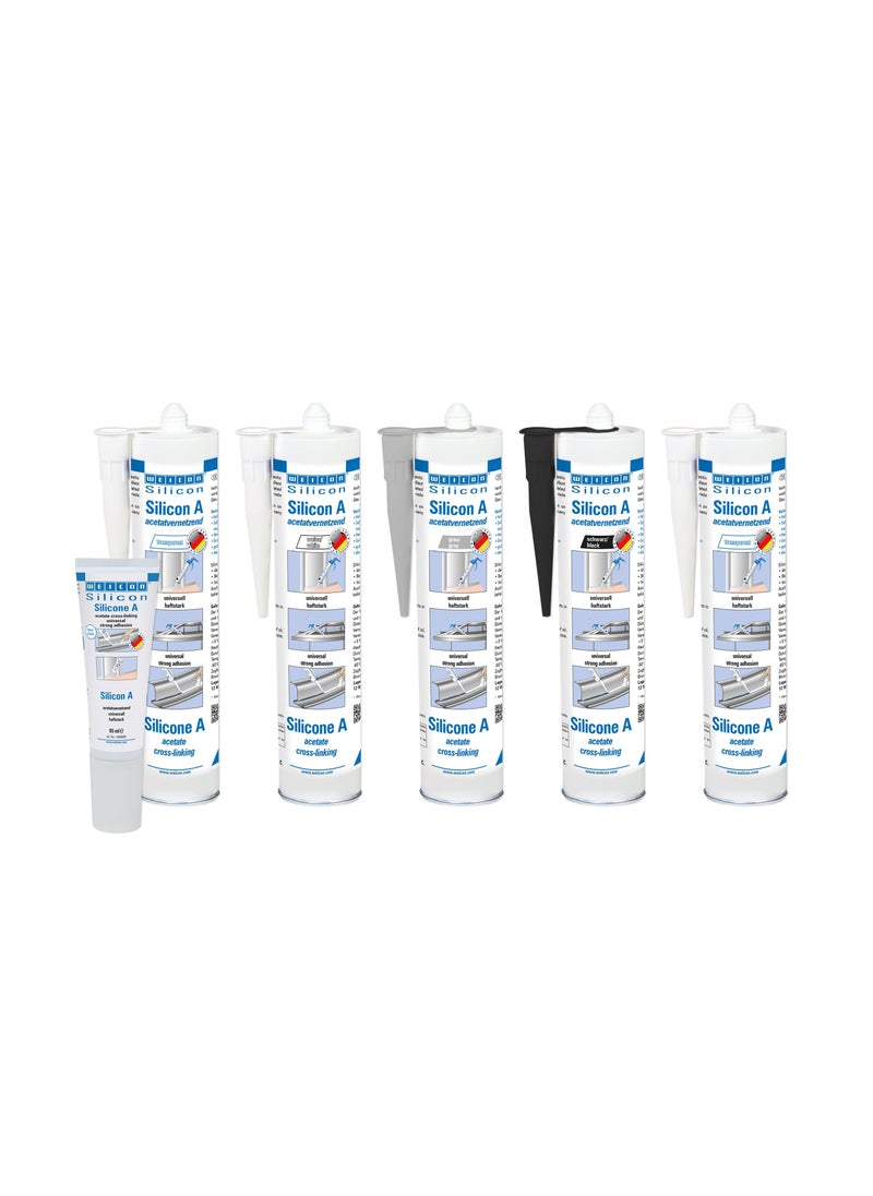 Weicon - Silicone A 85ml transparent Extremely elastic universal adhesive - Image 1