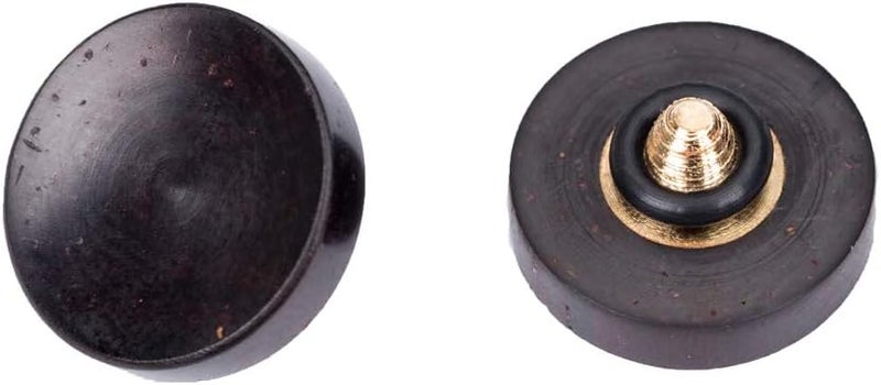 VKO Wood Soft Shutter Release Button,Delicate Camera Shutter Button 12mm Concave Surface Black(Wood Grain Random) - Image 1